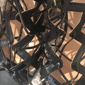 Prabal Gurung for Target black strappy high heels